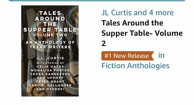 AlyssaMayley's tweet photo. I was just informed that our new book made #1 new release in fiction anthology!

A story of mine was published with this collection and if you read it, look out for the #mermaid! 

#talesaroundthesuppertable2 #newrelease #fiction #texaswriters #numberonenewrelease https://t.co/br7Q9jOvT5