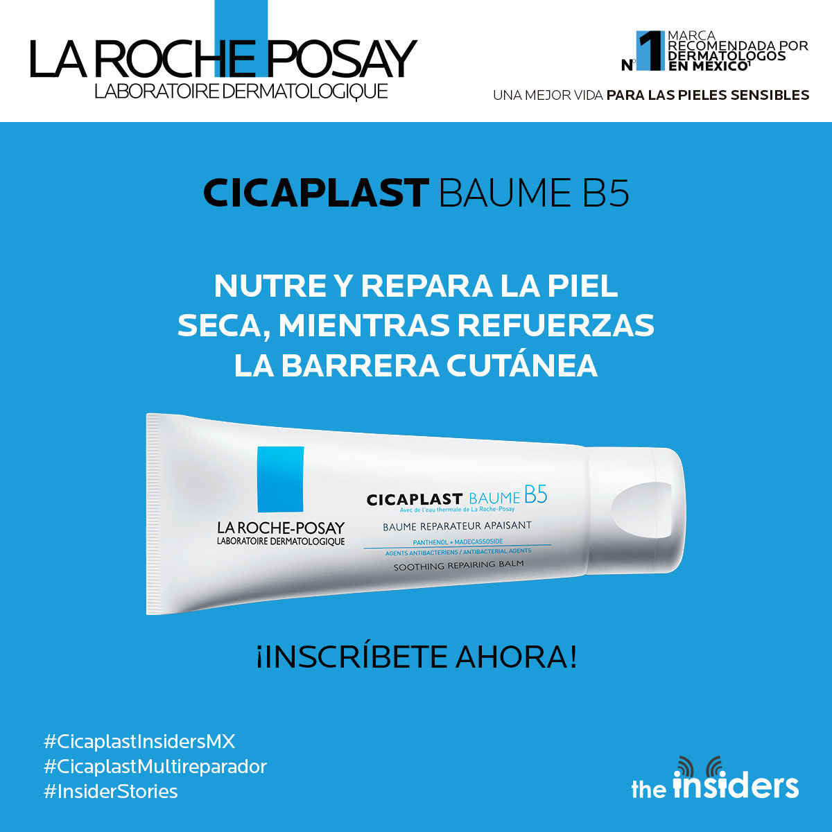 ¡Insiders de México🇲🇽! ¡Es momento de inscribirse!

En esta campaña conocerás los beneficios de un dermocosmético multi-reparador que es recomendado por dermatólogos. 👉  bit.ly/3ET9rJ3 ✨

#CicaplastMultiReparador #CicaplastInsidersMX #InsiderStories