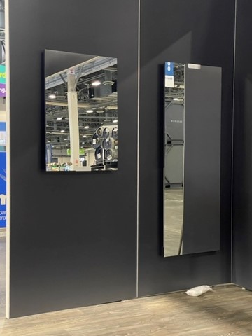 CAPC_Capstone's tweet photo. 👇Booth is up and the first two mirrors have been installed. The Capstone team is gearing up for Wednesday's opening day of the Consumer Electronics Show. More booth pics coming your way. #capstoneconnected #capstonethincast #ces2022 #booth52943 https://t.co/3yJdo0qfeO