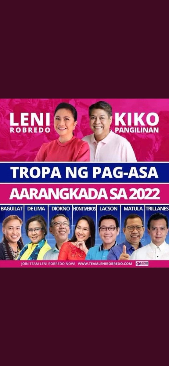 VancouverEye's tweet photo. Mga #Kakampinks please always include Sen Kiko  for VP. Unless si Sara ang gusto niyong maging VP. Di ko alam na deep ang resume ni Sara but Kiko is subok na. #LeniKiko2022 https://t.co/4rb2g8JhGE
