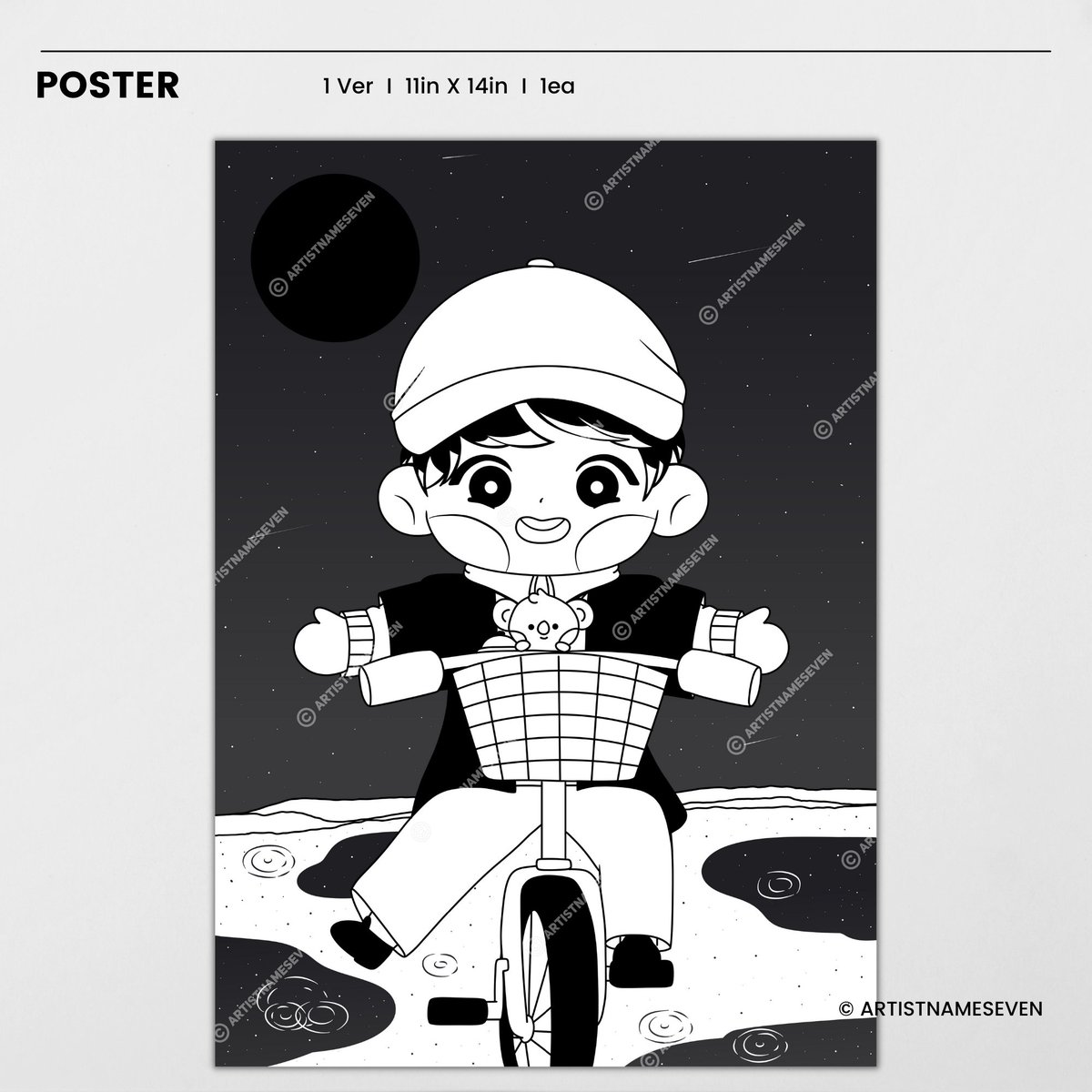 ArtistNameSeven's tweet photo. The MONO Project Poster reveal & last of the freebies!
What's cooler than biking on earth? Biking on the Moon ofcourse!
The final piece to this puzzle is here, the poster reveal inspired by Bicycle!
#mono #artistnameseven #the_mono_project #rm #namjoon #rmmono #bt21koya https://t.co/eEOb2BfhTv