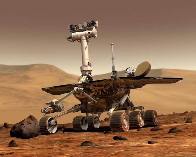 Mars rover rendering