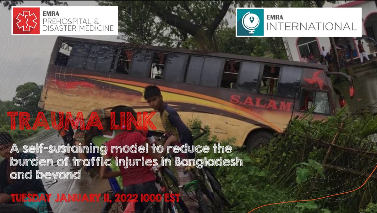 Please join us for an amazing event on January 11. A combined event from the EMRA Pre-hospital/diaster medicine and International committees

#EMRA