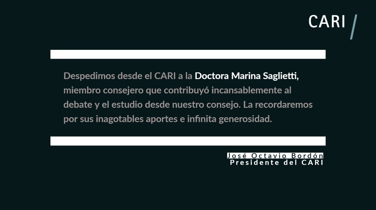 CARIconsejo's tweet photo. Despedimos desde el CARI a la Doctora Marina Saglietti. https://t.co/XsyNbSih1h