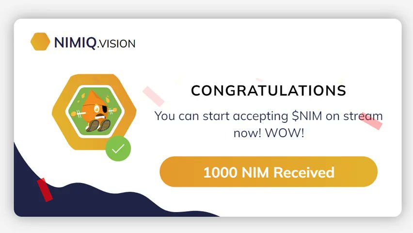 nimiq's tweet photo. Check out https://t.co/jWz17dN6rr, a new project created by #Nimiq community members 👀 

@NimiqVision aims to be a simple solution for streamers to start accepting
$NIM on stream 🎥 https://t.co/ADnT3OoBAM