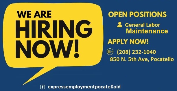 Express_Poky's tweet photo. General Labor/Maintenance in Pocatello
Call or visit us (208) 232-1040
https://t.co/96Zx0dUBxI

#nowhiring #jobsearch #readytowork #employment #work #staffing #jobopening #jobs #jobhunt #careers #hiring #recruiting #workwithus #recruiter #pocatello #idaho https://t.co/uONf9iColT