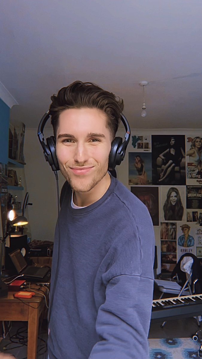 EricXSpike's tweet photo. So much music in the works! ☺️ (need a lamp shade lol) #ericspike #newmusic ❤️ https://t.co/WhGrfyGcFR