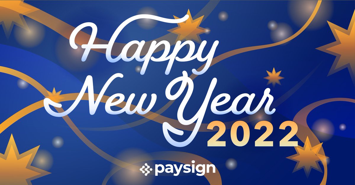 paysign's tweet image. Welcome 2022! We’re wishing you a new year filled with new successes and good fortune. #happynewyear #cheerstothenewyear #resolutiontime