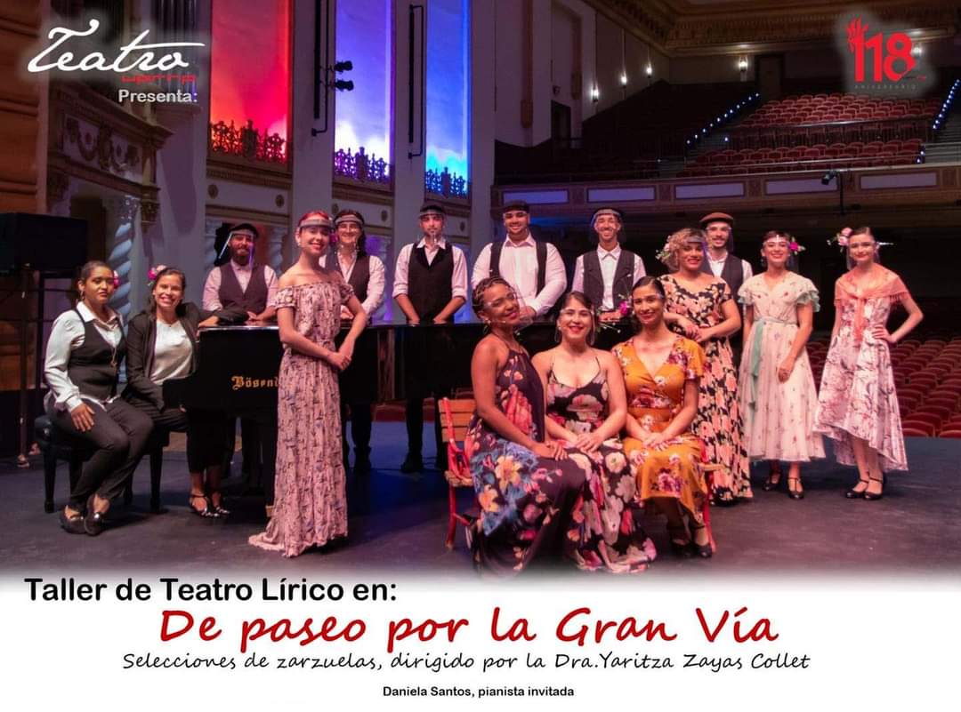 TeatroUPRRP's tweet photo. Conéctate mañana y disfruta de la retransmisión del concierto "De paseo por La Gran Vía" del Taller de Teatro Lírico de la profesora Yaritza Zayas a las 7:00pm por nuestro Facebook. https://t.co/sbu2zoH5cl