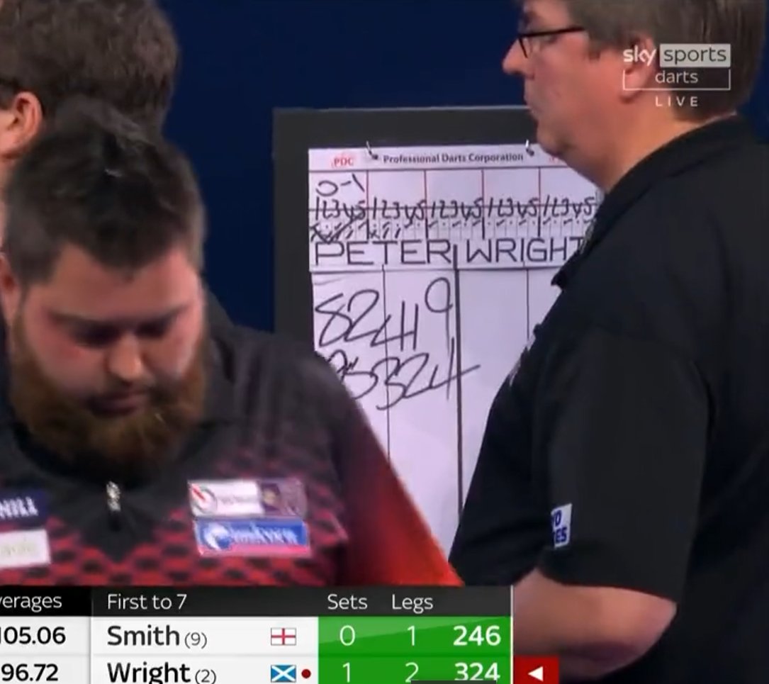 Quite impressive that in the year 2022, we still have 2 score keepers scribbling down everything in marker on the world's biggest stage. How technology hasn't put them out of a job is astonishing. Power to them