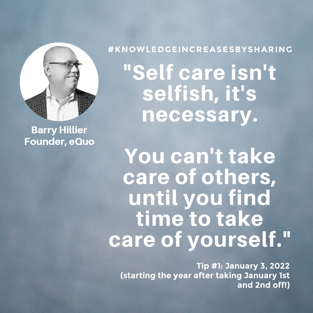 I'm starting a series of tips called #knowledgeincreasesbysharing and I wanted to kick-start 2022 sharing thoughts that I've gathered over the years.My first is related to starting this on January 3rd, and not the 1st. It is one that I've learned the hard way.