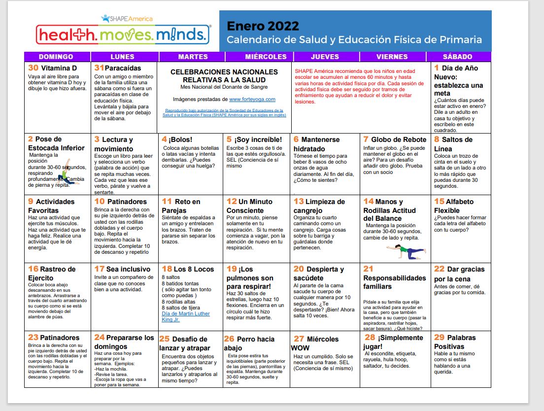 SHAPEAmerica's tweet photo. Our January Calendars are live‼️ https://t.co/560T9O5e0H