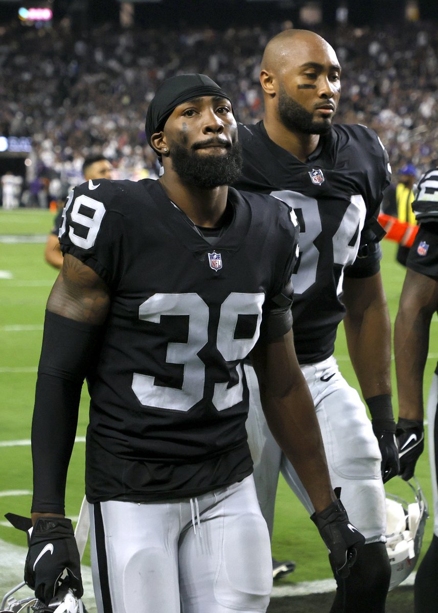 brgridiron's tweet photo. Raiders' CB Nate Hobbs was arrested on one count of misdemeanor DUI hours after Las Vegas' win over the Colts, per @TMZ_Sports https://t.co/JEYXPr3UYj