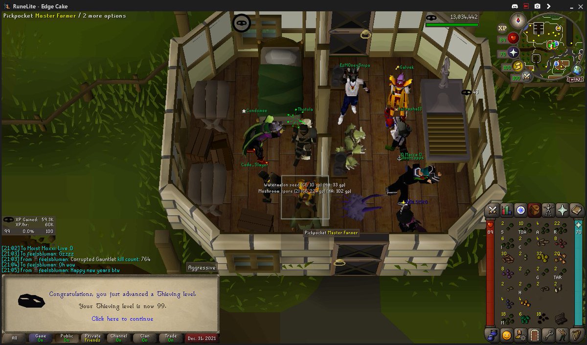 kimmynator's tweet image. a few days late but wowzer! 99 thieving on the HC ☺️
#osrs #rs #hcim #twitch