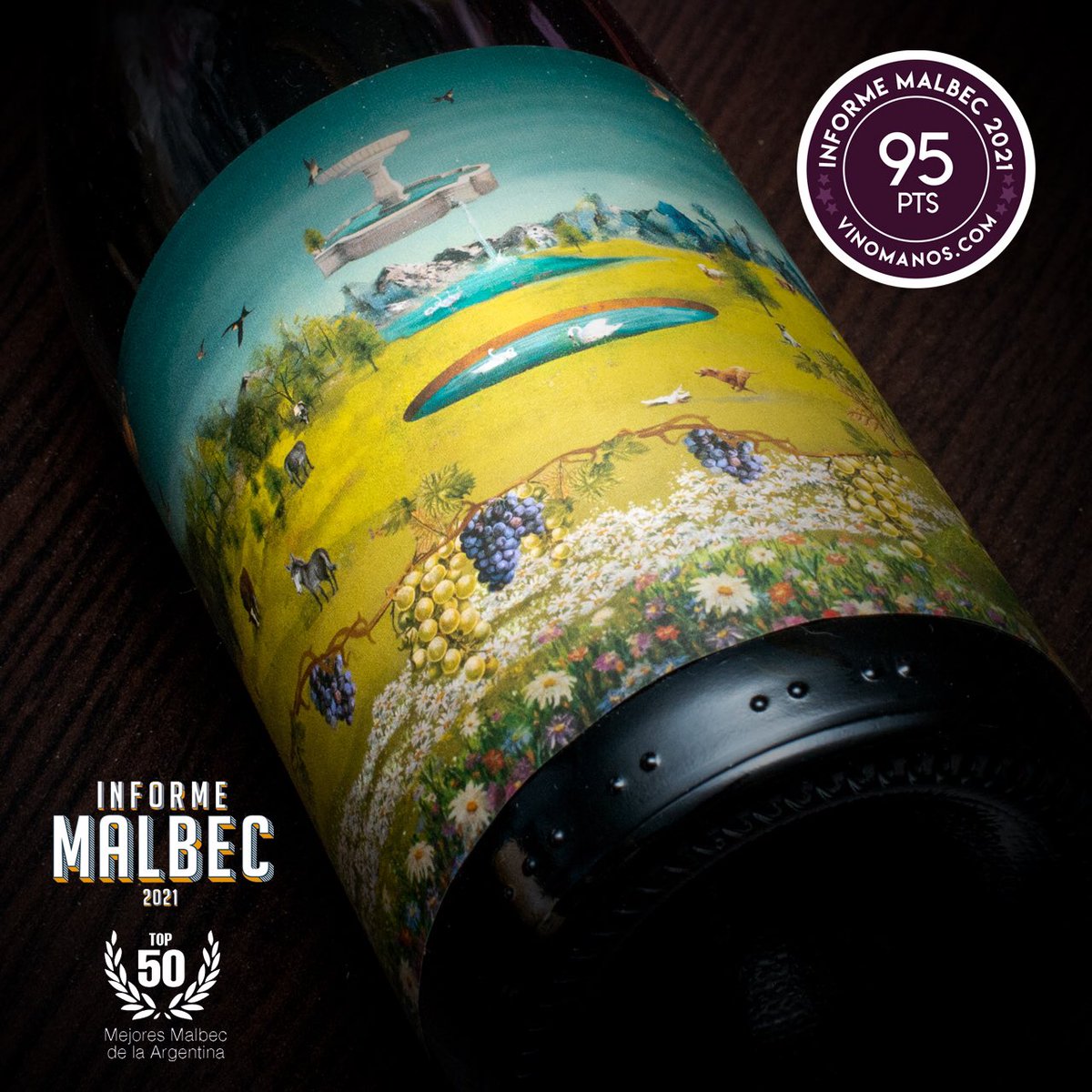 WinesKrontiras's tweet photo. #KrontirasWines / @Vinomanos presentó el nuevo #InformeMALBEC 2021 y nuevamente, entre los mejores vinos de nuestra cepa insigna, se destacó, en el #Top20, el Krontiras #Malbec Natural. Otro punto relevante es su RPC que lo destaca entre los mejores puntuados al mejor precio. https://t.co/EzFuqvPM8a