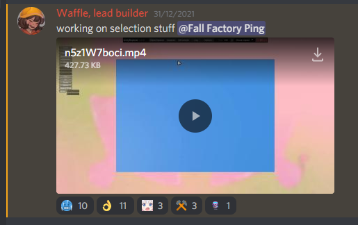 FallFactoryFG's tweet image. YSK: I post a lot more FF updates in the Discord!

And since I haven't said here, I do intend to release a demo soon with 1 level (and maybe a couple secret ones). Just to show I'm doing something.