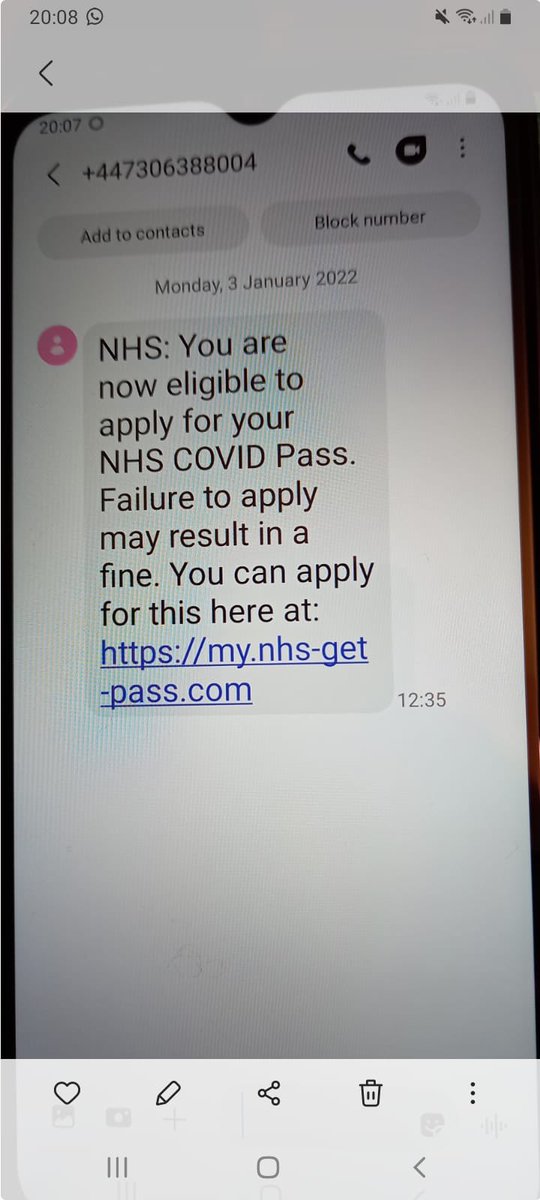 Beware of this scam #NHS #Scam