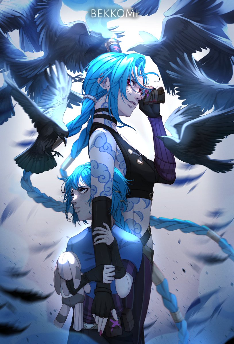 bekkomi's tweet photo. She's still in there...Somewhere #Arcane #Jinx https://t.co/i760ccO3li