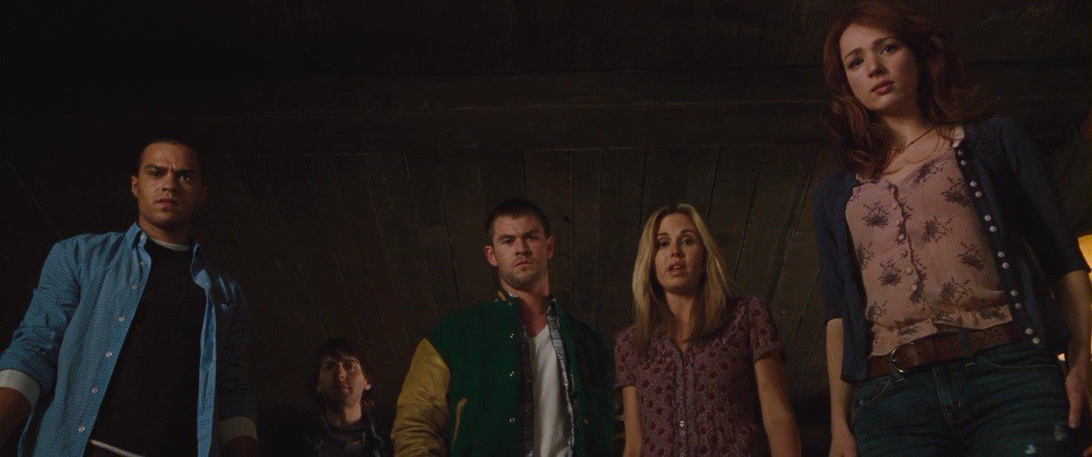 apostIIe's tweet image. the cabin in the woods (2011)