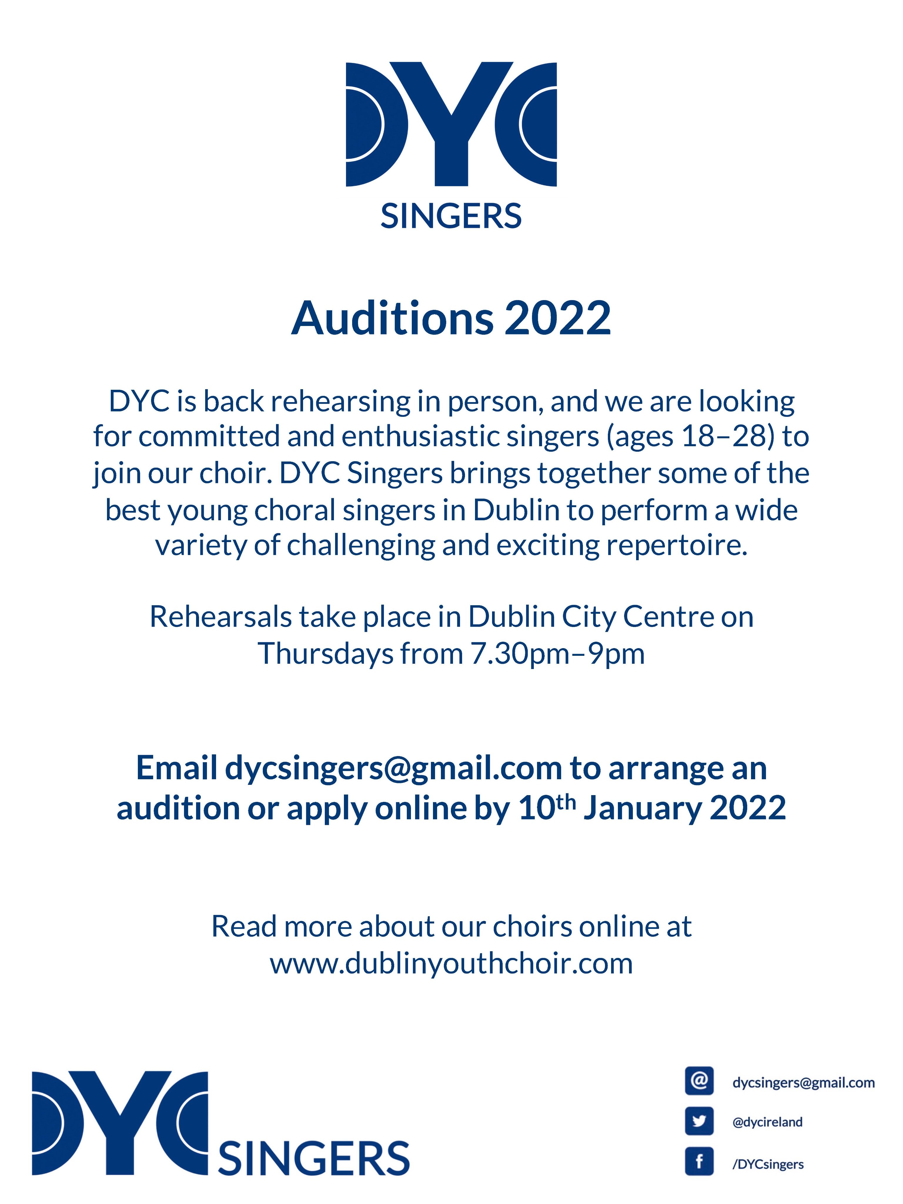 Dyc Fundraiser Christmas 2022 Dublin Youth Choir (@Dycireland) / Twitter