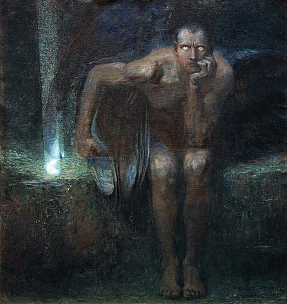 AdversaryAnd's tweet photo. #fairytaletuesday Lucifer has been represented in art to some stunningly beautiful results:
Lucifer by Franz Stuck (1890)
Fallen Angel by Alexandre Cabranel (1847)
Lucifer by Jackson Pollock (1947)

Do you have a favorite Lucifer art depiction? https://t.co/wtt9pKPVwT