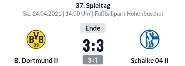 N1c0S04's tweet photo. Wer errinert sich noch an dieses Derby? #S04
1:0 8. Dominick #Wanner
2:0 30. Tobias #Raschl (Elfmeter)
3:0 35. Albin #Thaqi
3:1 38. Luca #Schuler
3:2 57. Marouane #Balouk
3:3 90. Marouane #Balouk (Elfmeter) https://t.co/kU88pCEL9Y