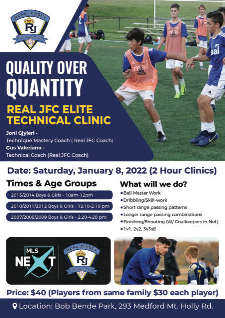 Sign up with the link below for the Real JFC Elite Technical Clinic!
docs.google.com/forms/d/e/1FAI…
