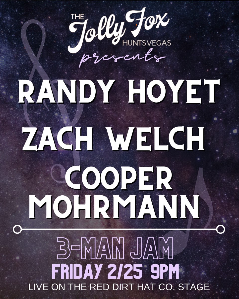 thejollyfox's tweet photo. More spring jam seshes comin your way! 🎸 Come hang out with Randy Hoyet, Zach Welch, and Cooper Mohrmann in the Fox Den on February 25! 🎵🎶 https://t.co/aQg7EymJ7e