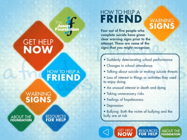 Download our FREE  A Friend Asks App on your teen's phone today. That way they will always be prepared if them or one of their friends are experiencing suicidal ideation and need someone to talk to. 
#365Days #Day95 #SuicidePrevention #AFriendAsks #ItsFREE jasonfoundation.com/get-involved/s…