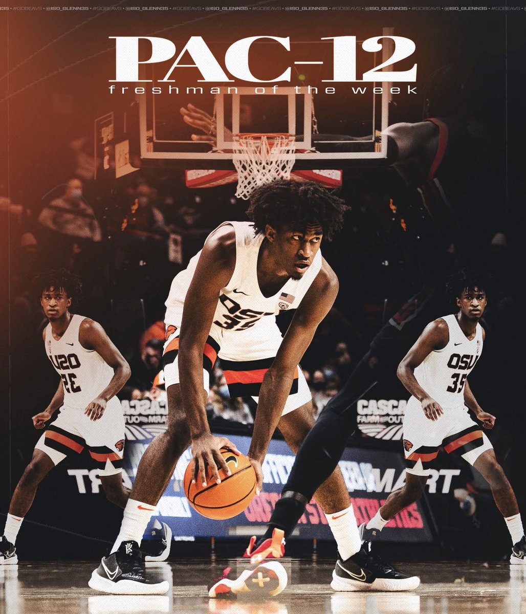 Oregon State Hoops (@beavermbb) on Twitter photo 𝐆𝐥𝐞𝐧𝐧 𝐓𝐚𝐲𝐥𝐨𝐫 𝐉𝐫. is your <a href="/pac12/">Pac-12 Conference</a> Freshman of the Week ✨
He is the first Oregon State player to receive the recognition 🔥
#GoBeavs l <a href="/IsoGlenn1/">Glenn Taylor</a> 𝐆𝐥𝐞𝐧𝐧 𝐓𝐚𝐲𝐥𝐨𝐫 𝐉𝐫. is your <a href="/pac12/">Pac-12 Conference</a> Freshman of the Week ✨
He is the first Oregon State player to receive the recognition 🔥
#GoBeavs l <a href="/IsoGlenn1/">Glenn Taylor</a>