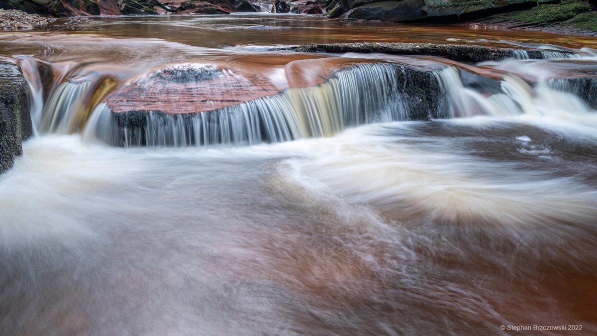 The River Gelt piercing the stygian gloom of a dull January day #Geltsdale #Cumbria