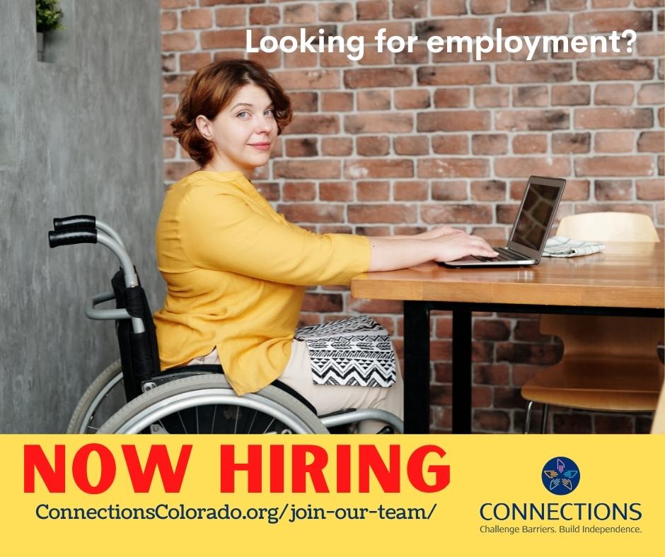 cilgreeley's tweet photo. Connections is looking for someone who is excellent with interpersonal and communication skills with the ability to multitask. We are looking for a full time Independent Living Specialist (ILS) that works well with the public to join our team
https://t.co/M57UhlBwzF https://t.co/NXgxUPFlyp