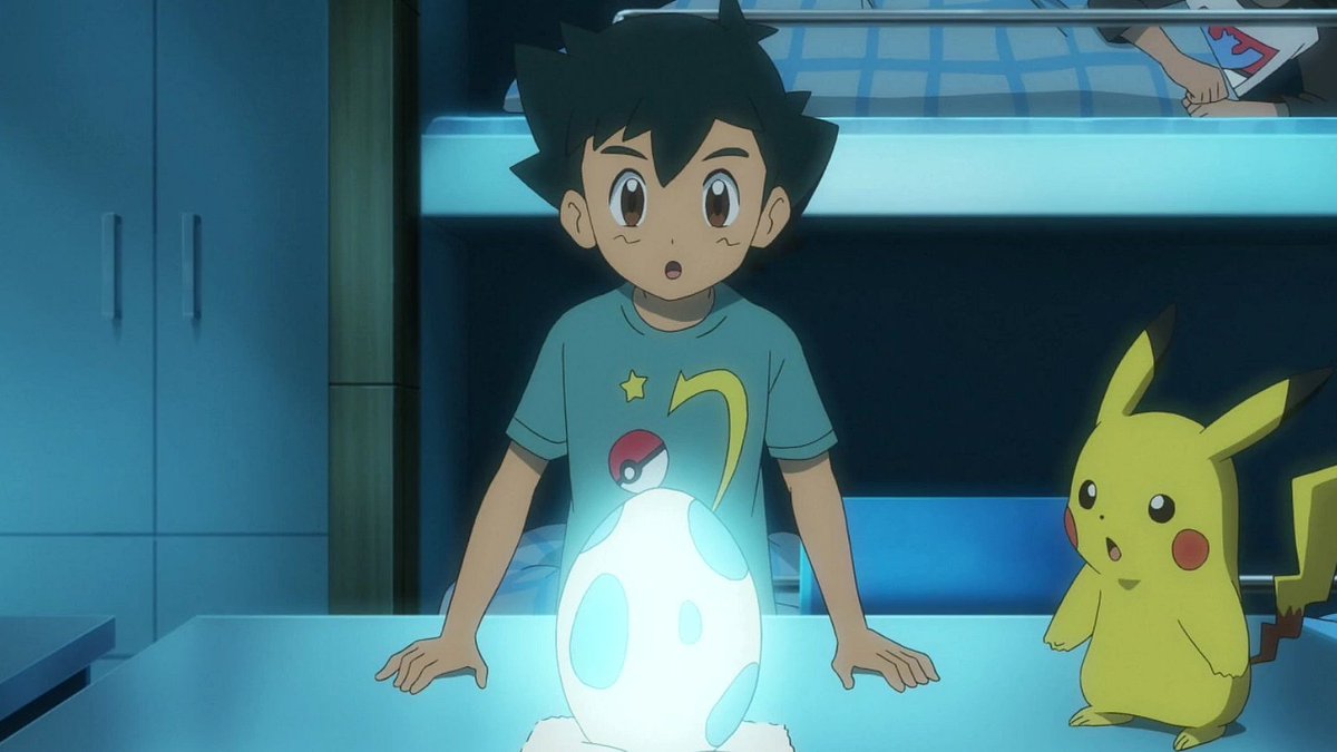 I like how Ash has so many outfits in JN, but still wears the same one when...