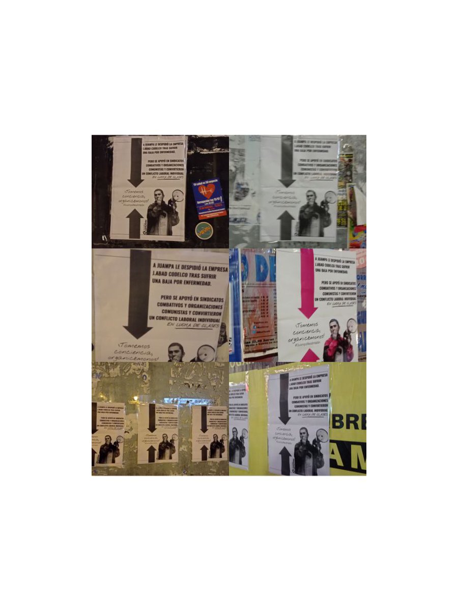 IC_Madrid's tweet photo. La clase trabajadora comienza el año organizada contra la represión laboral y la explotación del capital.

Agitación contra el despido de Juampa mientras estaba de baja.

#JuampaReadmision https://t.co/nYPhlVPOf1