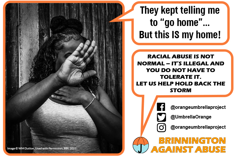 Racial abuse can take many forms both verbal and physical. But it's still hate crime, it's not normal and you don't have to live with it. Help is there when you're ready to reach out.
<a href="/UmbrellaOrange/">The Orange Umbrella Project🧡</a> <a href="/OWLSgroup/">Owls Group 💜</a> <a href="/StockportTPA/">Stockport TPA</a> <a href="/SMBC_Community/">Communities Team</a> <a href="/womenscentreSPT/">SWC</a> @StockportSWA