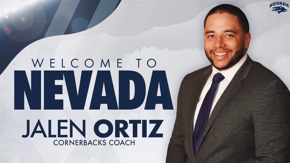 NevadaFootball's tweet image. 𝐖𝐄𝐋𝐂𝐎𝐌𝐄 𝐓𝐎 𝐍𝐄𝐕𝐀𝐃𝐀

@CoachJ_Ortiz joins the Wolf Pack as Cornerbacks Coach!

#BattleBorn // #Nevadatude