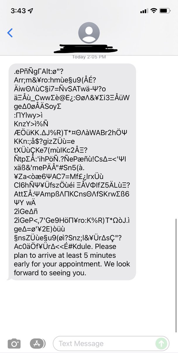Coolone007's tweet image. I received this text message from mental services. Am I the only one that can read this? #IsThisATest