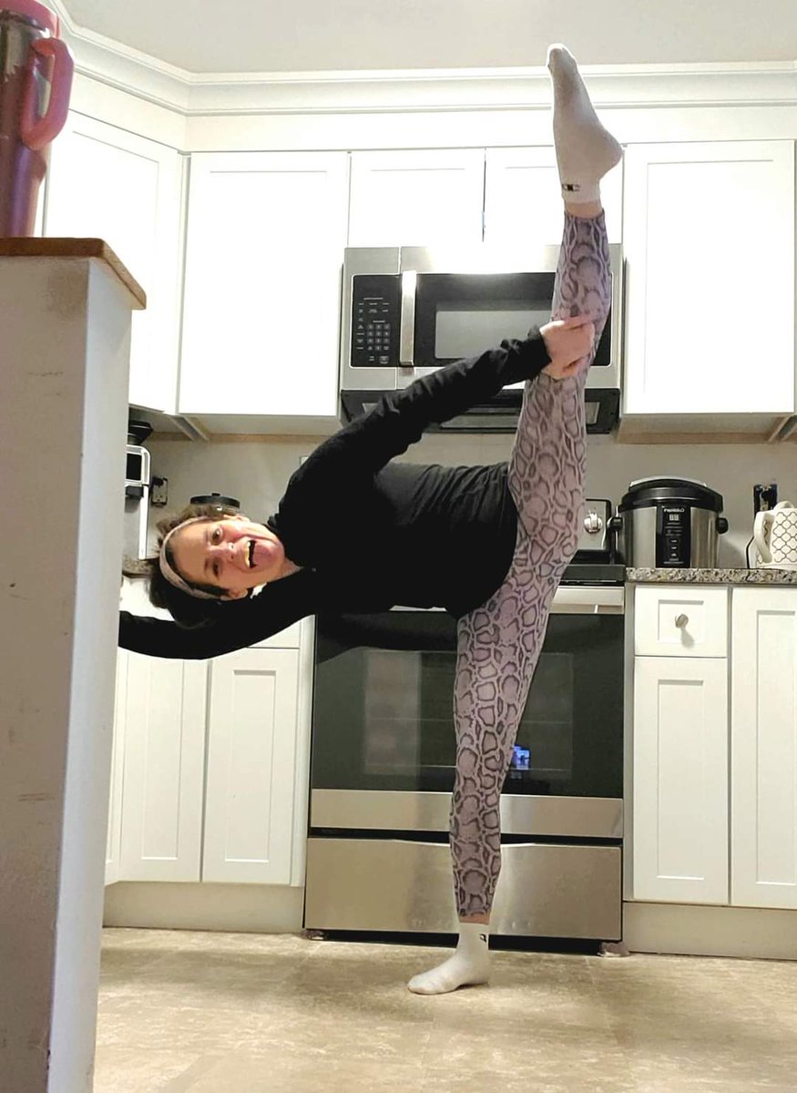 I may be closer to 60 than 50, but hot yoga in New leggings make me try to dance like a 20yo! Happy New Year! #NewYearNewMe  as I commit to #NewYearResolution2022