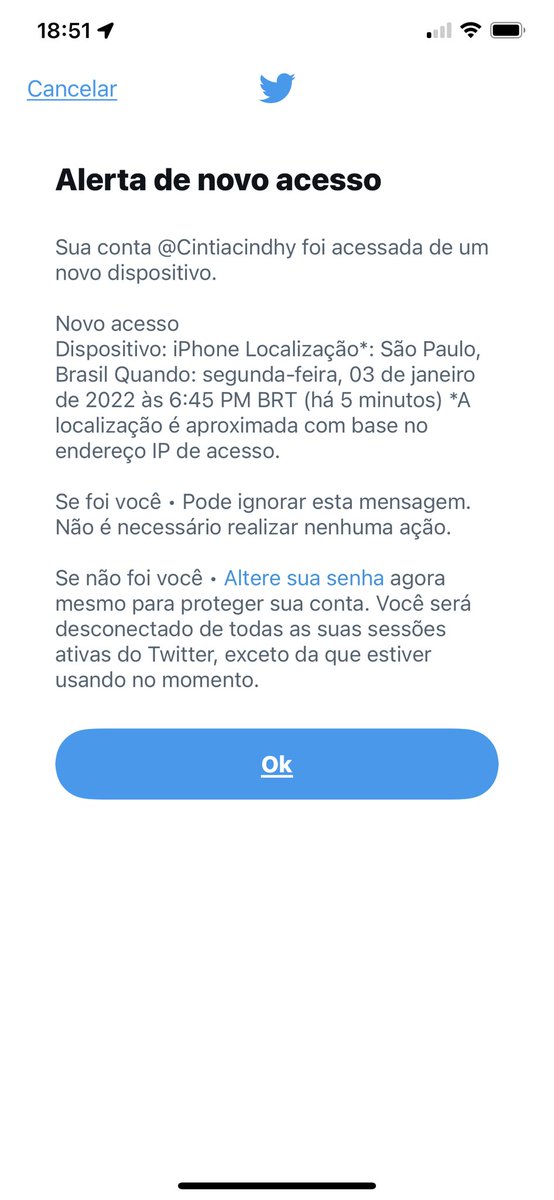 Estão tentando invadir minhas contas!