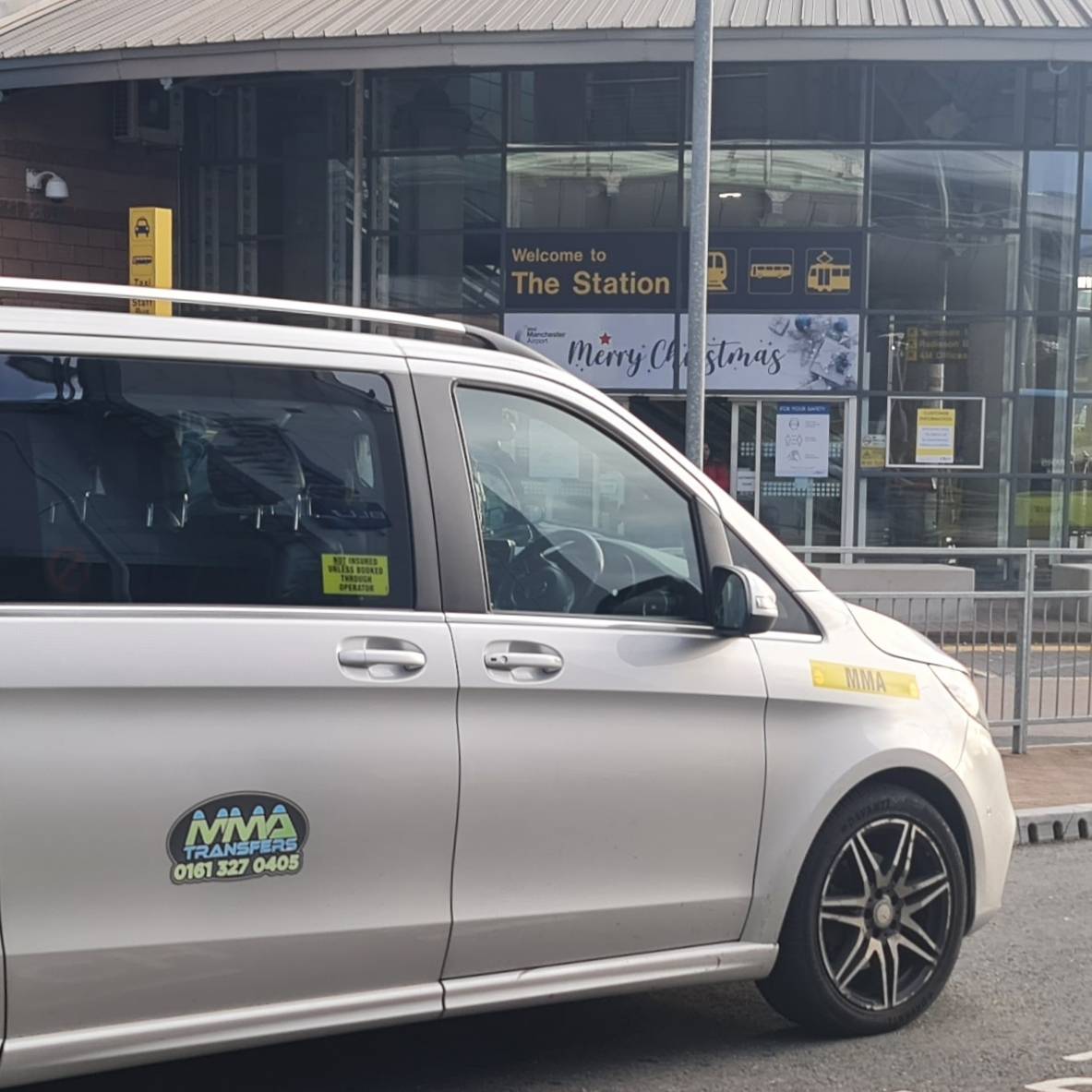 Manchester airport train station..

Although we can drop off at Manchester Airport Train Station for a fee of £3.00, we are not allowed to pick up there, we advise all our customers to meet there driver at the Meet and Greet on terminal 1 carpark.
#airporttransfers #Privatetaxi