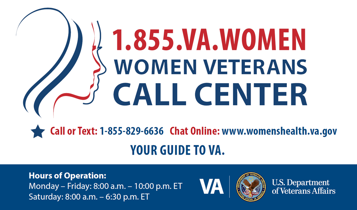 #WomenVeterans: Need to refill a prescription but you’re not sure where to call? The Women Veterans Call Center can help. You can call, text, or chat online and we have evening and weekend hours available. Learn more:
bddy.me/3EVamIW