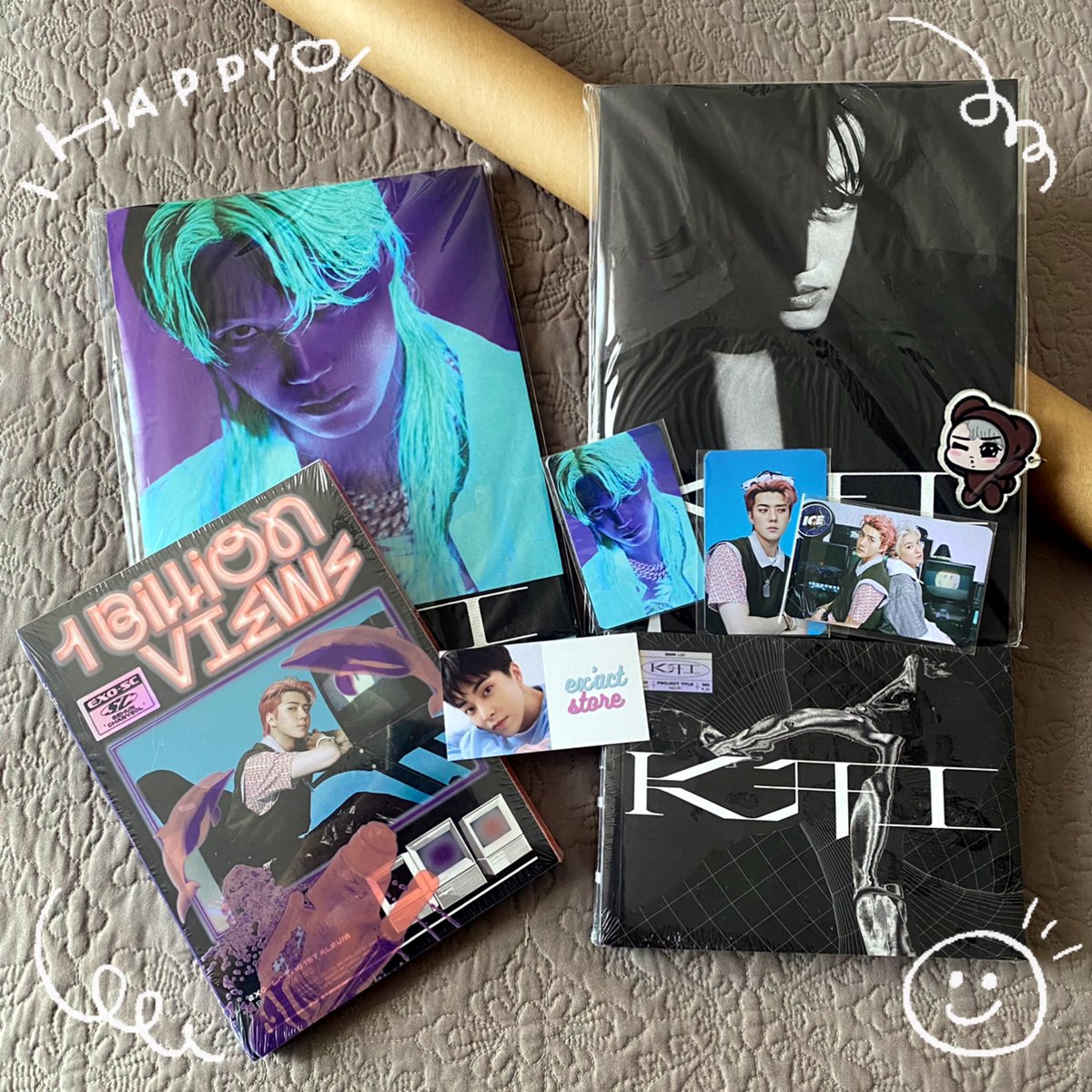 CurryneK's tweet image. Deixo minha enorme gratidão a @EXACTStore

Fiquei muito feliz com os álbuns e por você ter me proporcionado os pôsteres em tubo sem nenhum amassado❤︎
(๑˃̵ᴗ˂̵)

Obrigada, adm Lu, por toda a atenção e dedicação sempre.

P.S. Percebi só agora que não tinha deixado o feedback. orz