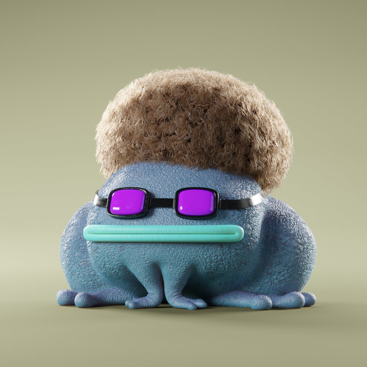 CROAKZ_'s tweet photo. The truffle trait had a few interpretations and we 100% support the afro vibe! #croakification https://t.co/pF7VOaiyWu