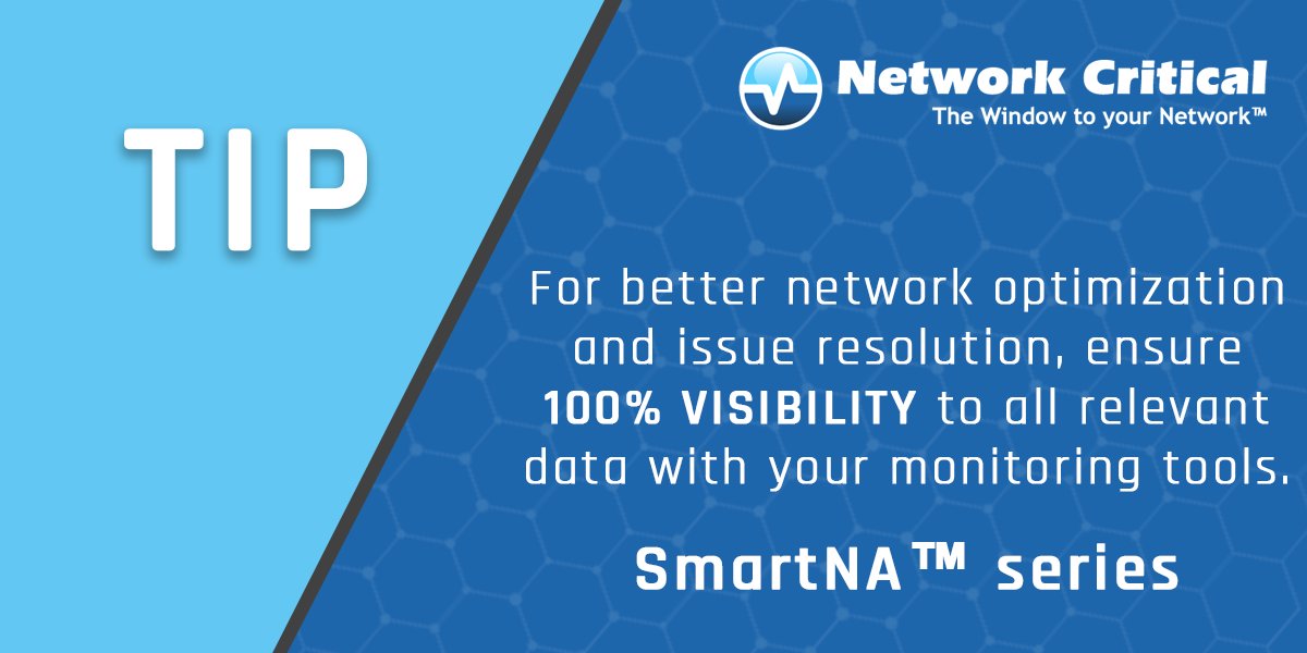 NetworkCritical's tweet photo. If you are looking for a system that enables clear visibility for tools that monitor network traffic, and secure confidential information, #SmartNA™ #NetworkTAPs and #Packetbroker is what you need.
For more information click below: https://t.co/zxxkAMnoDD 

#networkvisibility https://t.co/Z4nYJMfRXy