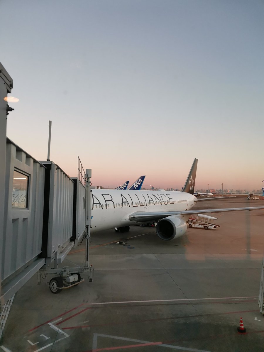 yasumaichanimp's tweet photo. お早よう御座います☀
綺麗な朝焼け~🤩
今日乗る機体はめっちゃガラガラ😳
しかもスタアラ機!
#ana
#nh583
#b767
#JA614A
#スタアラ機 https://t.co/TfCKMlsYiT