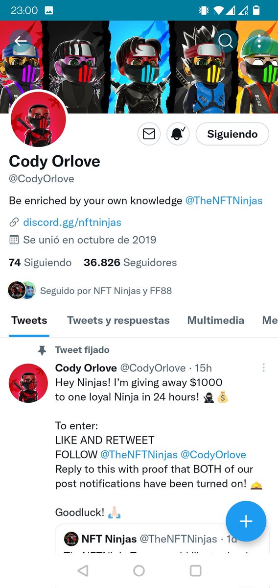 PDG87_'s tweet photo. @CodyOrlove @TheNFTNinjas https://t.co/Kqqb54gi4S