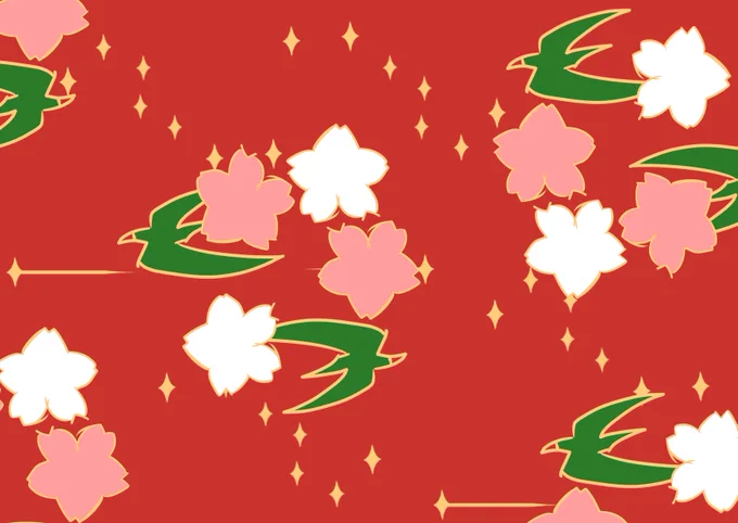 晴れ着柄案 