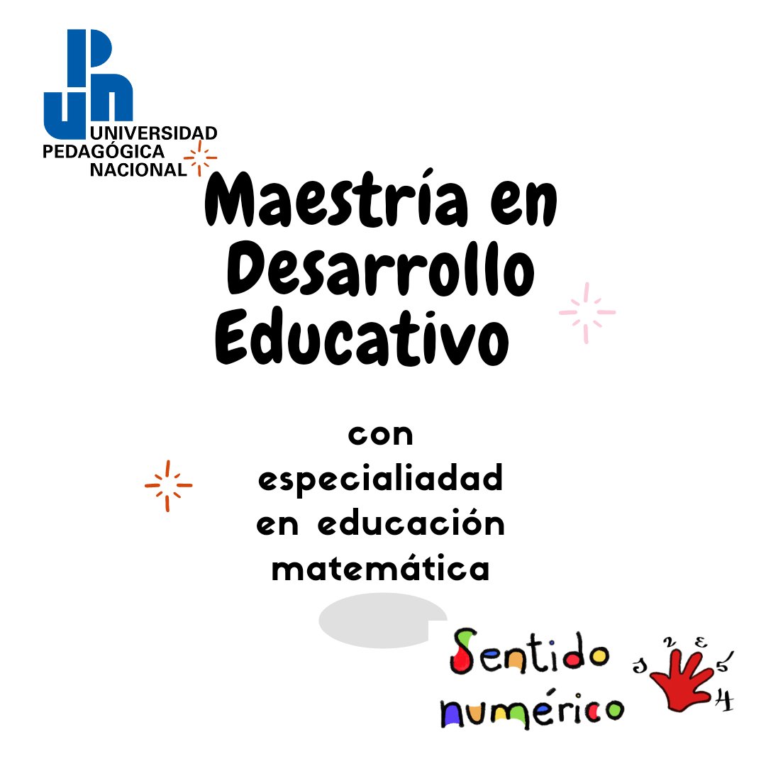 SentidoNumerico's tweet photo. 👉 Maestría de la UPN con especialidad en matemáticas para preescolar. Interesadas e interesados pueden conocer más aquí: https://t.co/QN8pMmOoD1

#preescolar #numbersense #sentidonumérico #UPN https://t.co/hZMO7PoANr