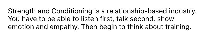 SaltusPerform's tweet image. Coaching involves so much more than just writing an athlete’s training program