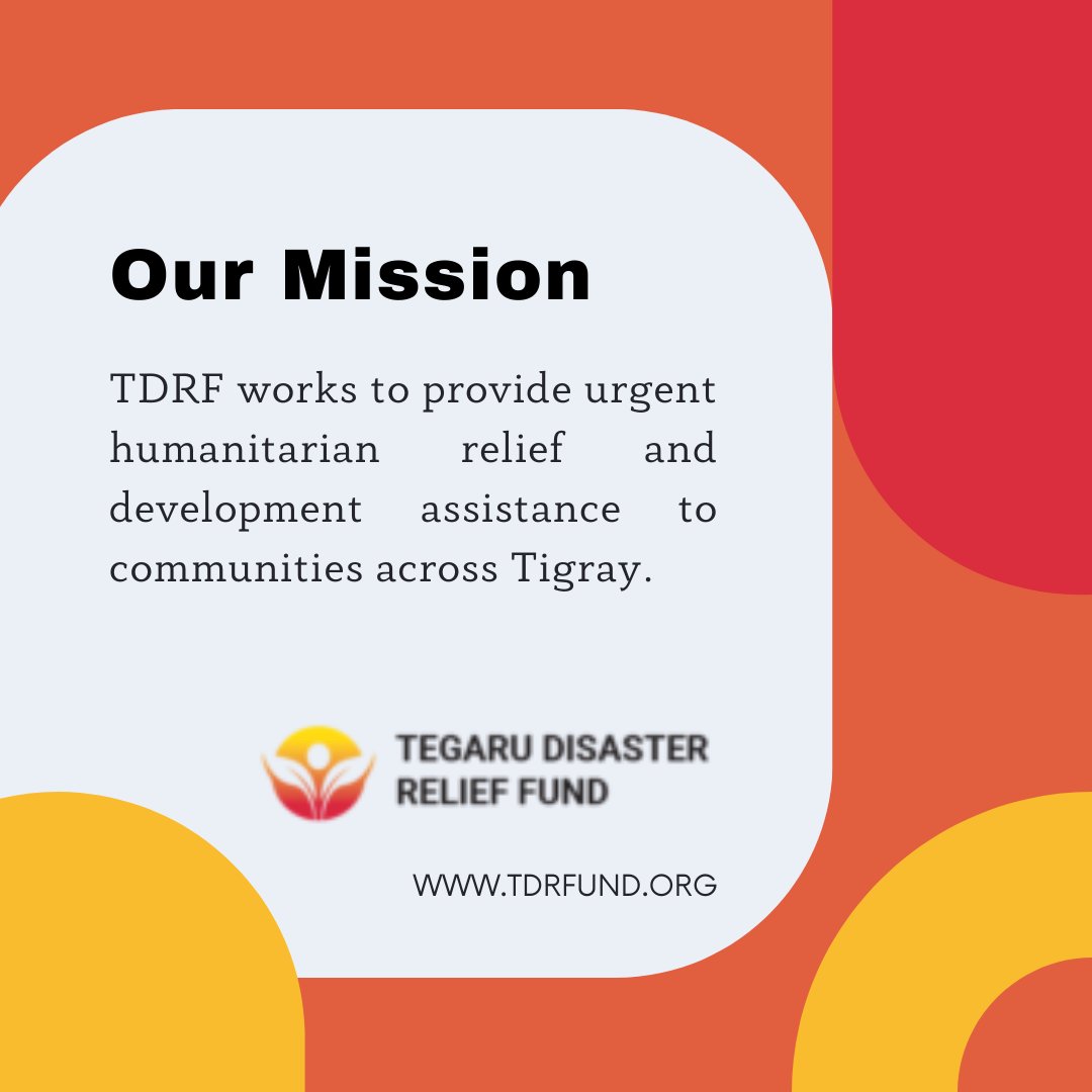 TdrFund's tweet photo. As nonprofit disaster relief Organization, our mission is to provide urgent humanitarian relief and development assistance to the community across Tigray. Please Visit our website to learn more about #TDRF https://t.co/cn0nZwEVK9 #Tigray #TDRFund https://t.co/pryYDiNJAO